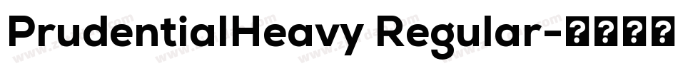 PrudentialHeavy Regular字体转换